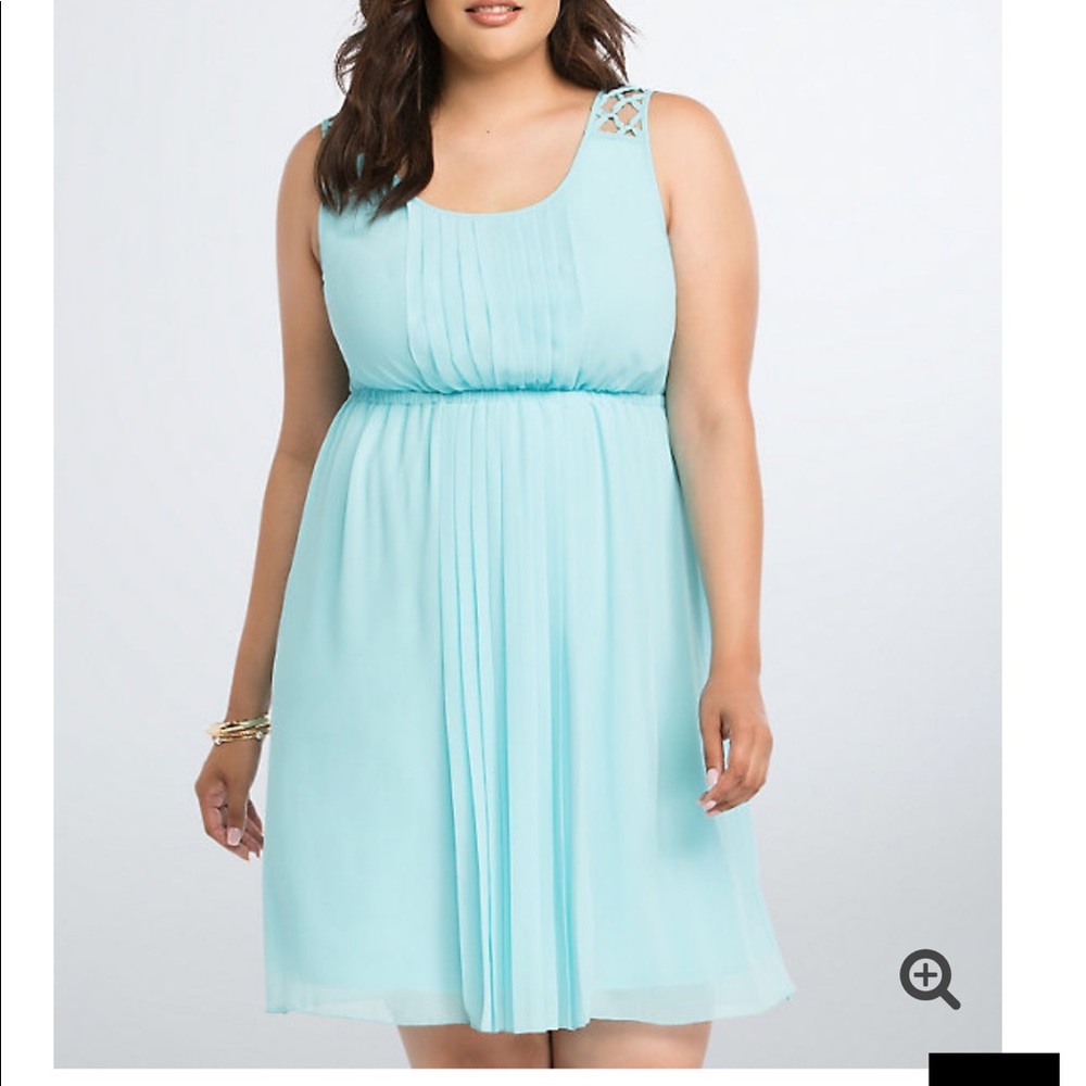 NWT Torrid Size 2 Pleated Lattice Strap Dress